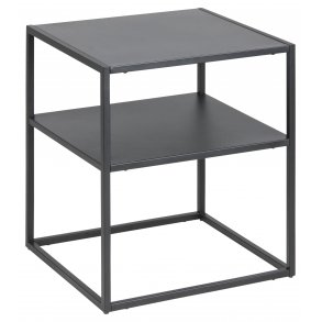 Newton Nachttisch 1 Regal schwarz.