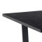 Tilst ensemble pour salle � manger table effet marbre noir 90x160 et 4 chaises boucl� marron.