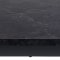 Tilst ensemble pour salle � manger table effet marbre noir 90x160 et 4 chaises boucl� marron.
