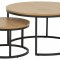 Spiro soffbord 50 cm, set med 2, ek.