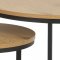 Spiro soffbord 50 cm, set med 2, ek.