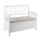 Aster bnk med kudde vit, beige.
