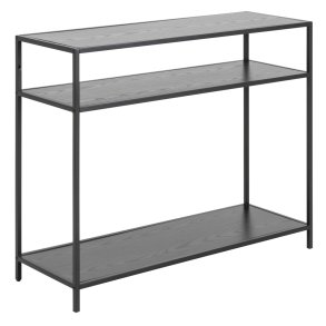 Sea Konsolentisch 35x100cm 2 Ablagen schwarz.