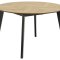 Georgetown matbord 120/198 cm inkl. 2 tillgsskivor, sillben, ek dekor.