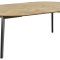 Georgetown matbord 120/198 cm inkl. 2 tillgsskivor, sillben, ek dekor.