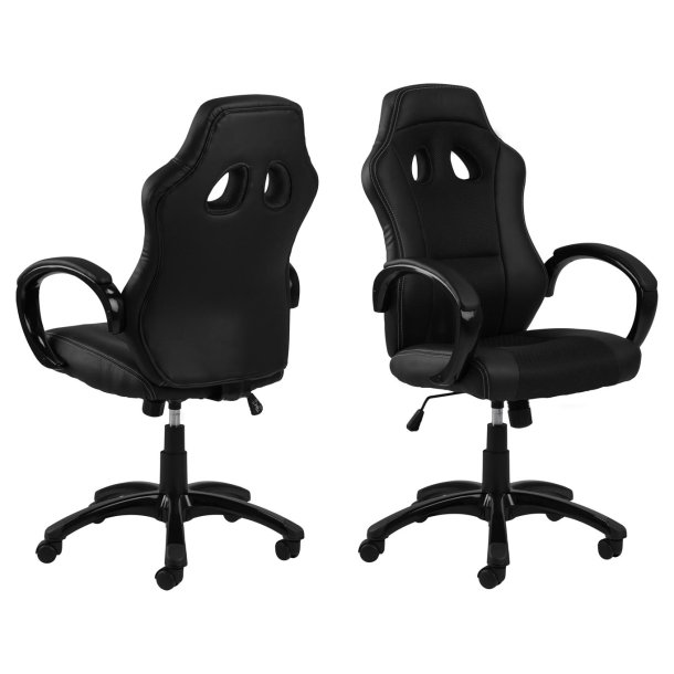 Race gamingstol PU konstlder svart.