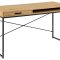 Sea skrivbord 1 lda, 1 hyllplan natur, svart.