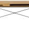 Sea skrivbord 1 lda, 1 hyllplan natur, svart.