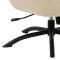Talgarth Sessel Relaxsessel mit Hocker cremefarben, schwarz.