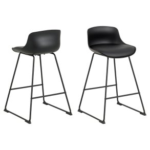 Tina barstol PU kunstskinn svart.
