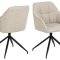 Brenda spisestuestol med armln, drejefunktion, beige.