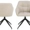 Brenda spisestuestol med armln, drejefunktion, beige.