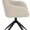 Brenda spisestuestol med armln, drejefunktion, beige.