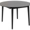 Montreux Esstisch 115/154cm inkl. Zusatzplatten schwarz.