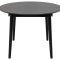 Montreux Esstisch 115/154cm inkl. Zusatzplatten schwarz.