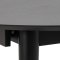 Montreux Esstisch 115/154cm inkl. Zusatzplatten schwarz.