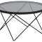 Cuxton Couchtisch Glas 80cm grau.