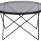 Cuxton Couchtisch Glas 80cm grau.