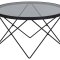 Cuxton Couchtisch Glas 80cm grau.