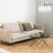 Cuxton Couchtisch Glas 80cm grau.