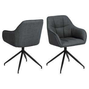 Brenda matstol med armstd, snurrfunktion,  gr.