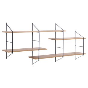 Belfast Regal Wandregal 4 Ablagen natur.