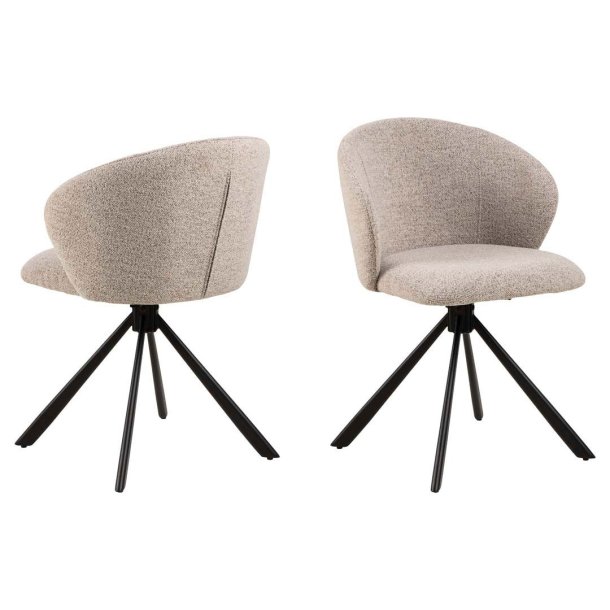 Pippa Esszimmerstuhl beige.