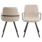 Selina matstol med armstd beige.