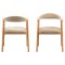 Addi spisestuestoler med armlener beige.