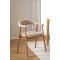 Addi spisestuestoler med armlener beige.