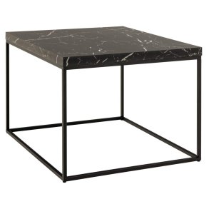 Barossa Couchtisch 60cm Marmor Dekor schwarz.