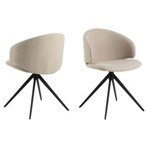 Ella matstol snurrfunktion beige.