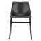 Oregon chaise de salle  manger Simili cuir PU noir.