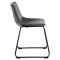 Oregon chaise de salle  manger Simili cuir PU noir.
