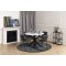 Oregon chaise de salle  manger Simili cuir PU noir.