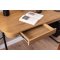 Blueton skrivbord 2 ldor natur.