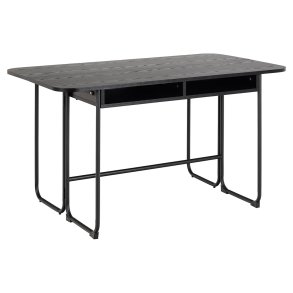 Darlington Esstisch 140x40, 80cm ausziehbar schwarz.