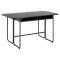 Darlington spisebord 140x40, 80cm uttrekkbar svart.