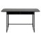 Darlington spisebord 140x40, 80cm uttrekkbar svart.