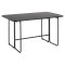 Darlington spisebord 140x40, 80cm uttrekkbar svart.