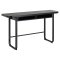 Darlington spisebord 140x40, 80cm uttrekkbar svart.