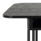 Darlington spisebord 140x40, 80cm uttrekkbar svart.