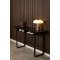 Darlington spisebord 140x40, 80cm uttrekkbar svart.