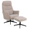 London ftlj recliner med fotpall boucl beige.