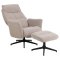 London ftlj recliner med fotpall boucl beige.