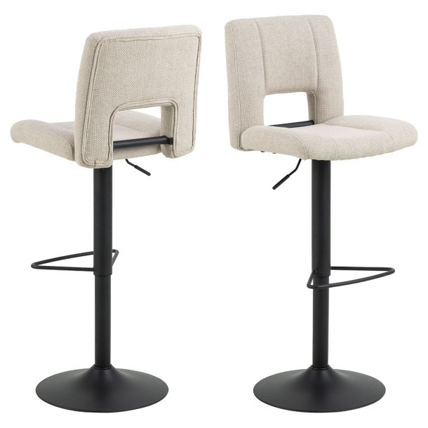 Sylvia Barhocker hhenverstellbar Drehfunktion beige.