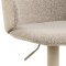 Ella tabouret de bar fonction pivotante et v�rin � gaz boucl� beige.
