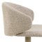 Ella tabouret de bar fonction pivotante et v�rin � gaz boucl� beige.