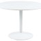 Carry ensemble pour salle � manger table �110 cm, 4 chaises boucl� marron.