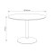 IBIZA spisebord �110cm hvit.